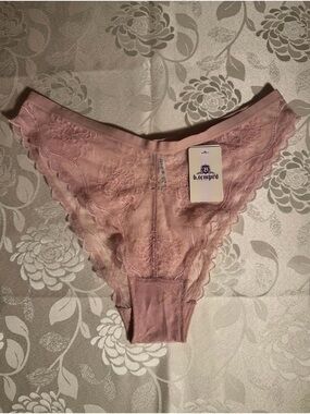 Pink Lace Bikini Panty Size M
